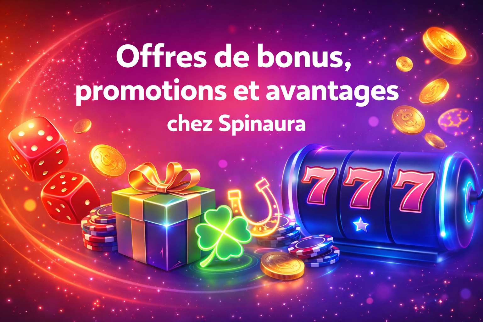 Offres de bonus, promotions et avantages chez Spinaura